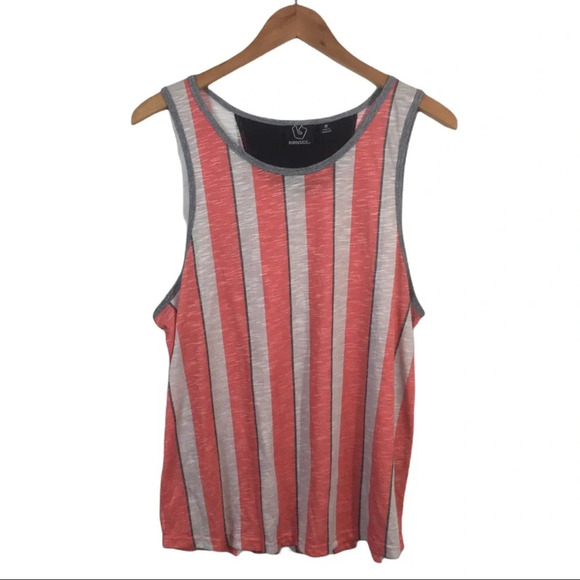 TS447 Burnside Surfer Brand Striped Tank Top M - Picture 3 of 6